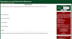 Desktop Screenshot of adviser.upmin.edu.ph