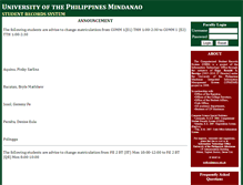 Tablet Screenshot of adviser.upmin.edu.ph